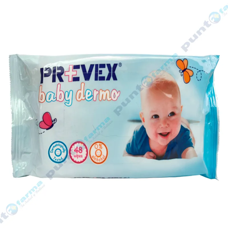 Toallitas Humedas Baby Dermo Prevex - Cont 48 unidades