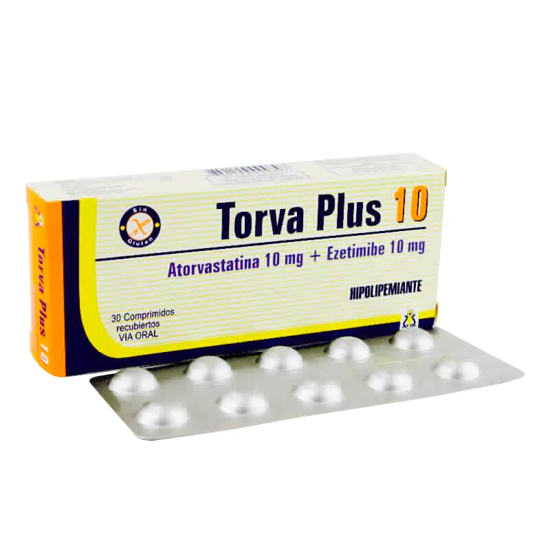 Torva Plus 10 - Caja de 30 comprimidos recubiertos