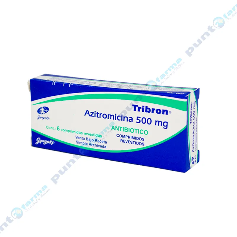 Tribon Azitromicina 500 mg. - Caja de 6 comprimidos