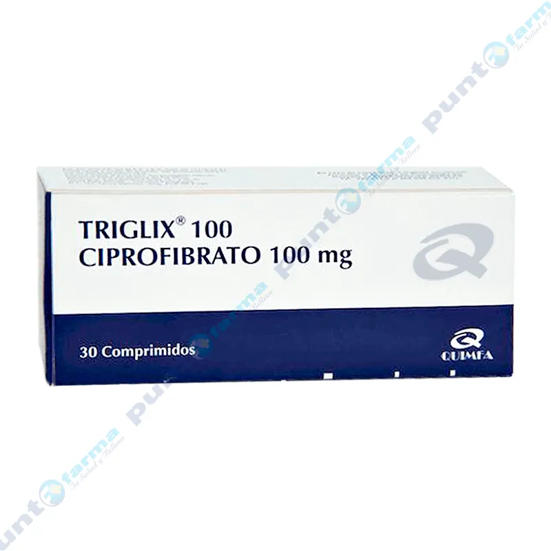 Triglix 100 Ciprofibrato 100 mg - Caja de 30 comprimidos