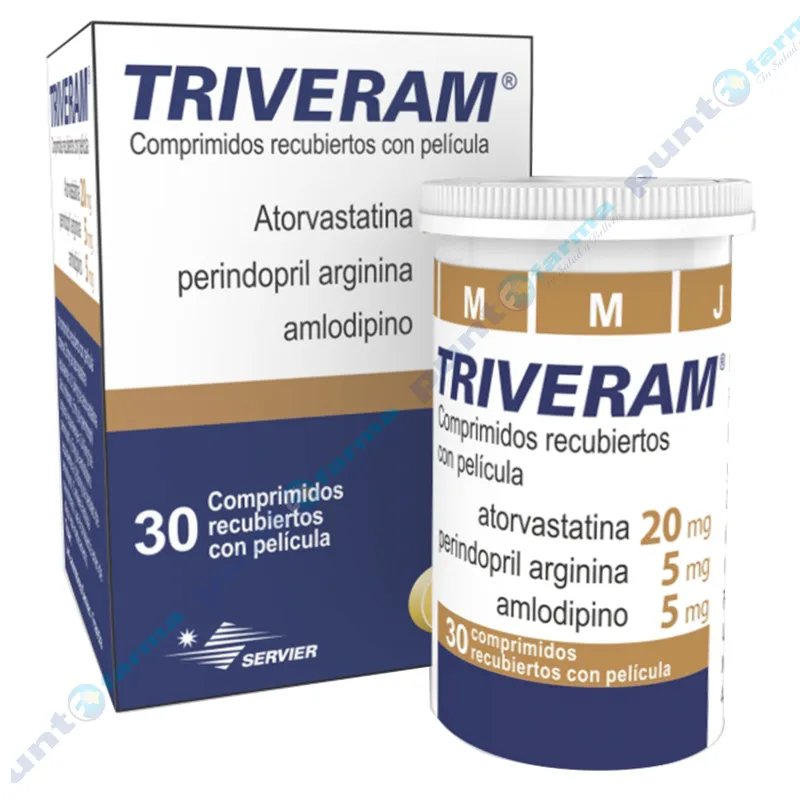 Triveram Atorvastatina 20 mg - Cont. 30 comprimidos recubiertos con película