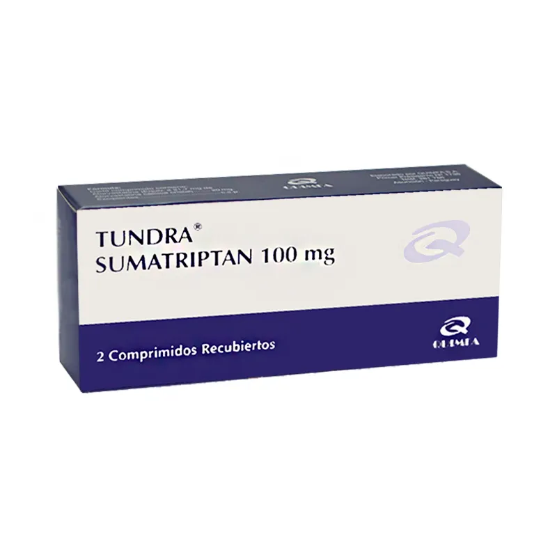 Tundra Sumatriptan100 mg - Caja de 2 comprimidos recubiertos
