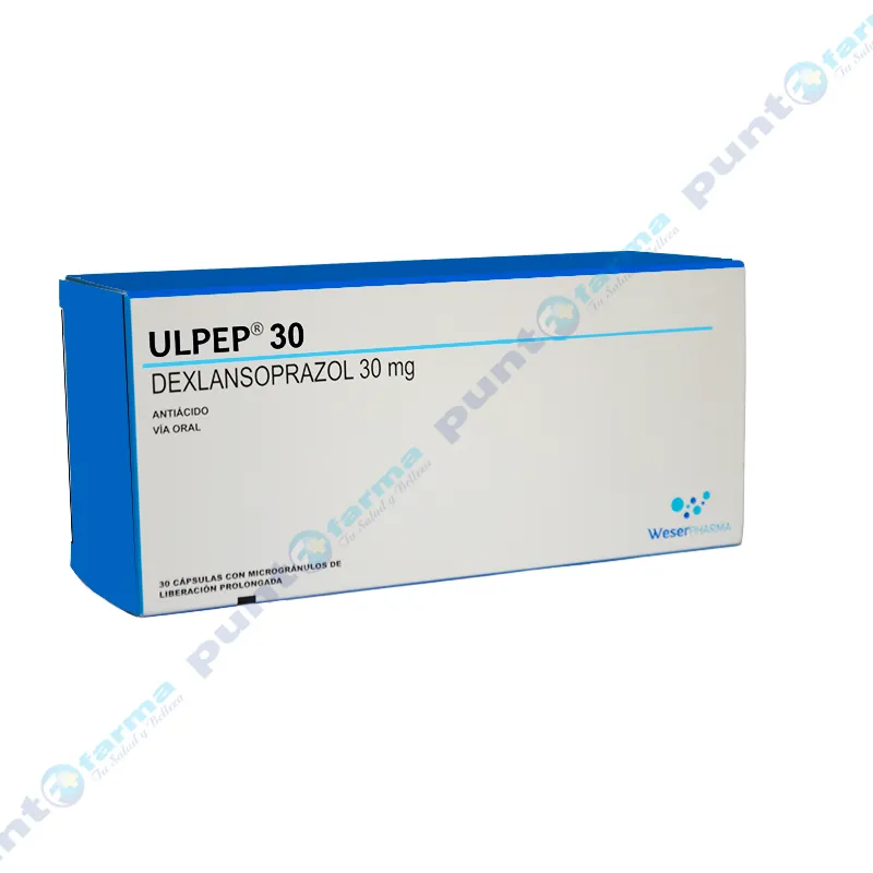 Ulpep 30 Dexlansoprazol 30 mg - Caja de 30 Capsulas