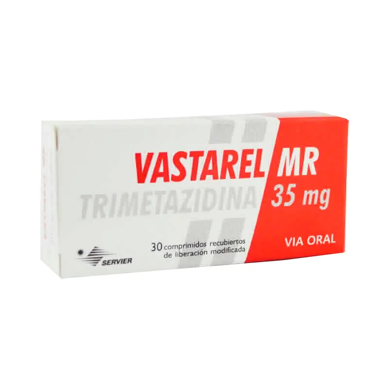 Vastarel MR trimetazidina 35 mg - Caja de 30 Comprimidos Recubiertos