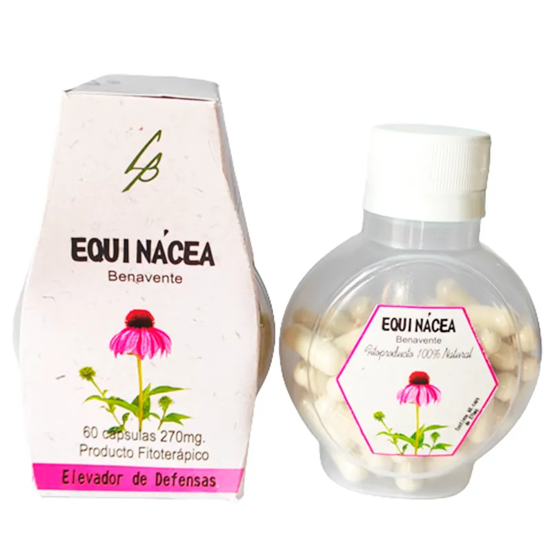 Virgen Equinácea 270mg Benavente - Frasco de 60 Cápsulas