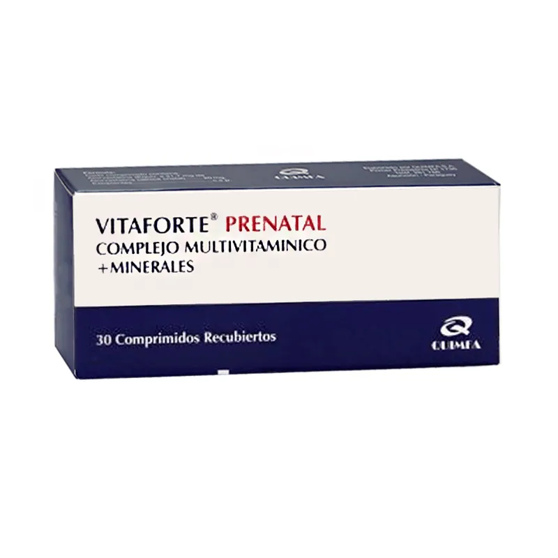 Acido Folico 10 mg Quimfa - Caja de 30 comprimidos recubiertos