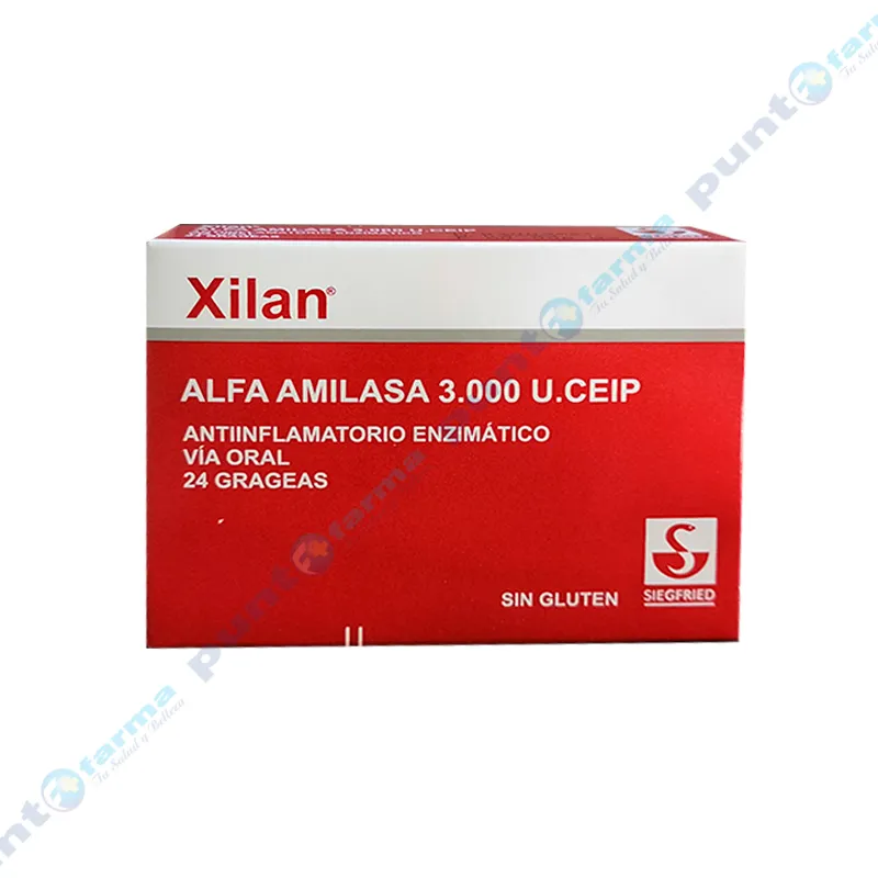 Xilan Alfa Amilasa 3000 - Caja de 24 grageas