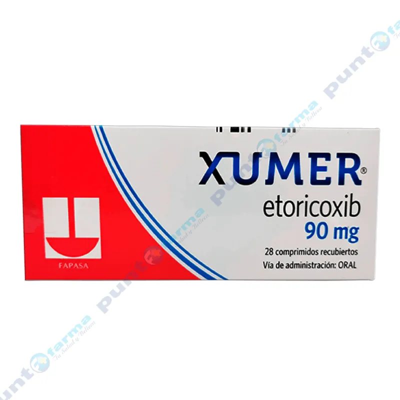 Xumer Etoricoxib 90 mg- Caja de 28 Comprimidos Recubiertos