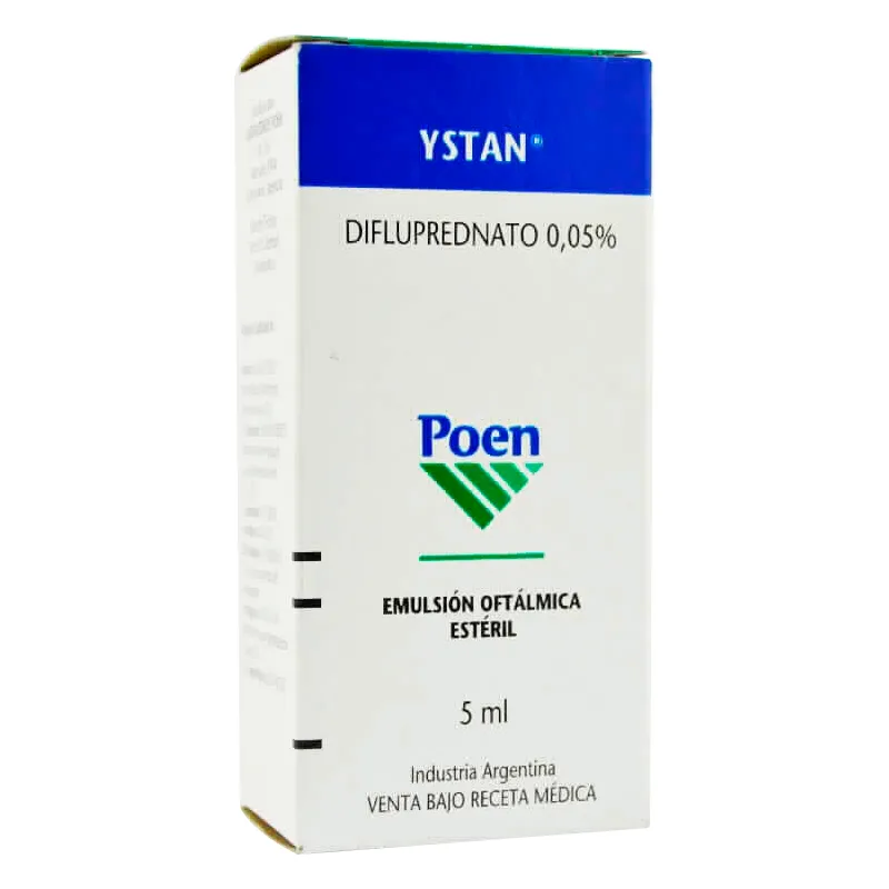 Ystan Difluprednato 0.05% - Solución Oftálmica Estéril 5 mL