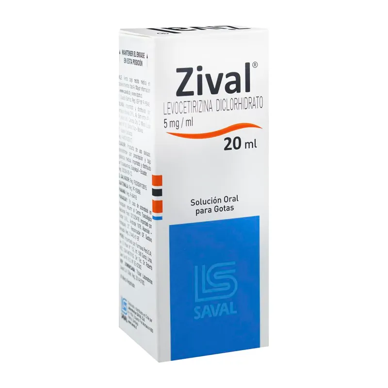 Zival Levocetirizina Diclorhidrato 5 Mg Gotas 20 Ml Punto Farma