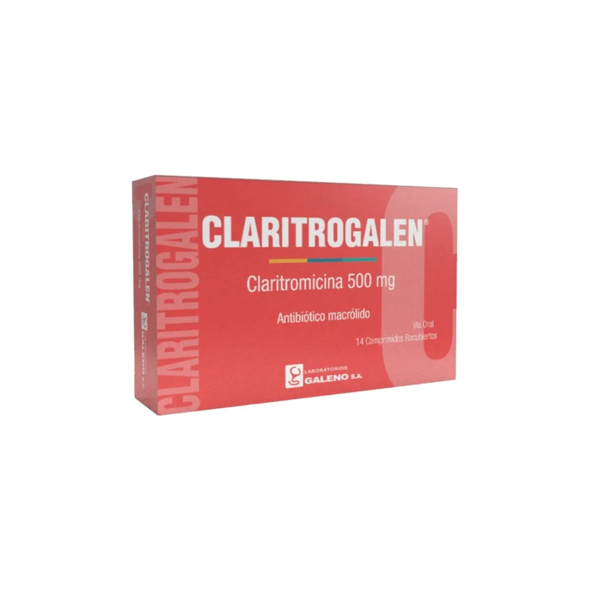 Claritrogalen Claritromicina 500 mg - Cont. 14 Comprimidos